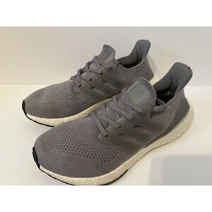 Adidas Ultraboost 21 Running Shoes Sneakers Women Size 7 Gray FY0404